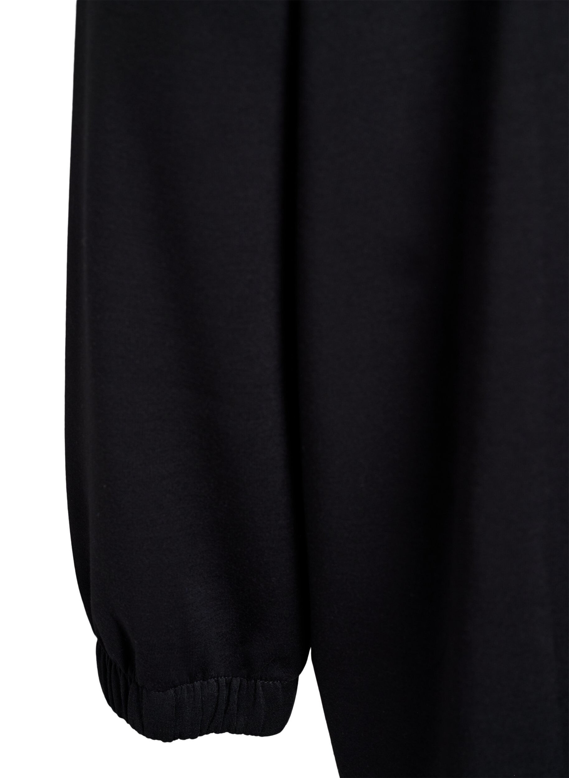 Zizzifashion A-shaped turtleneck dress, Black, Packshot image number 3