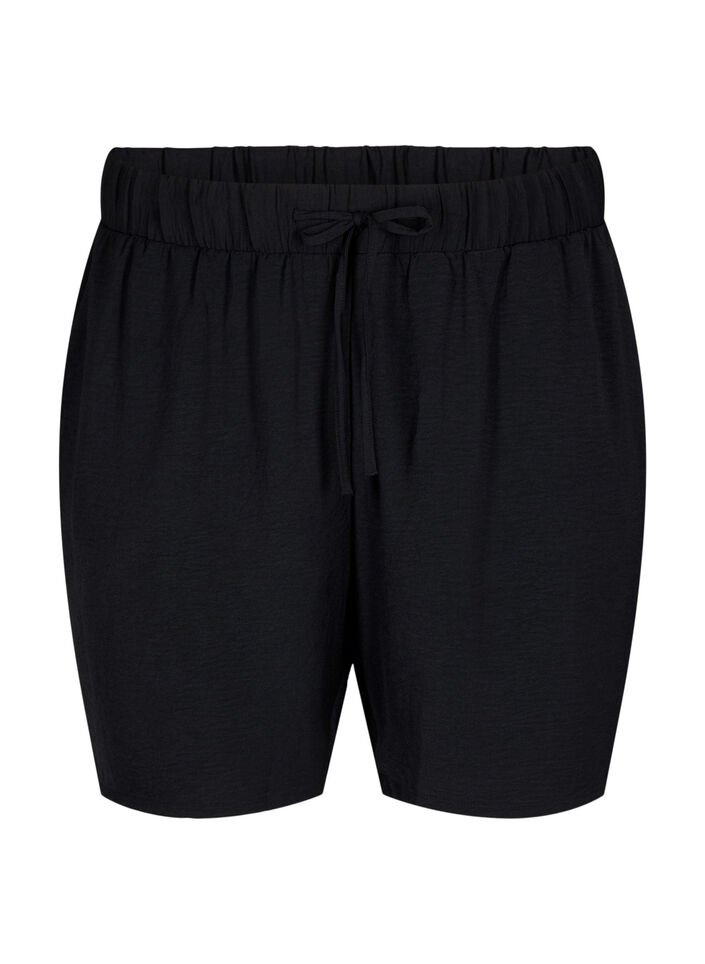 Shorts with pockets and elastic waistband, Black, Packshot image number 0