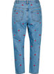Mille mom fit jeans with embroidery, Light Blue, Packshot image number 1