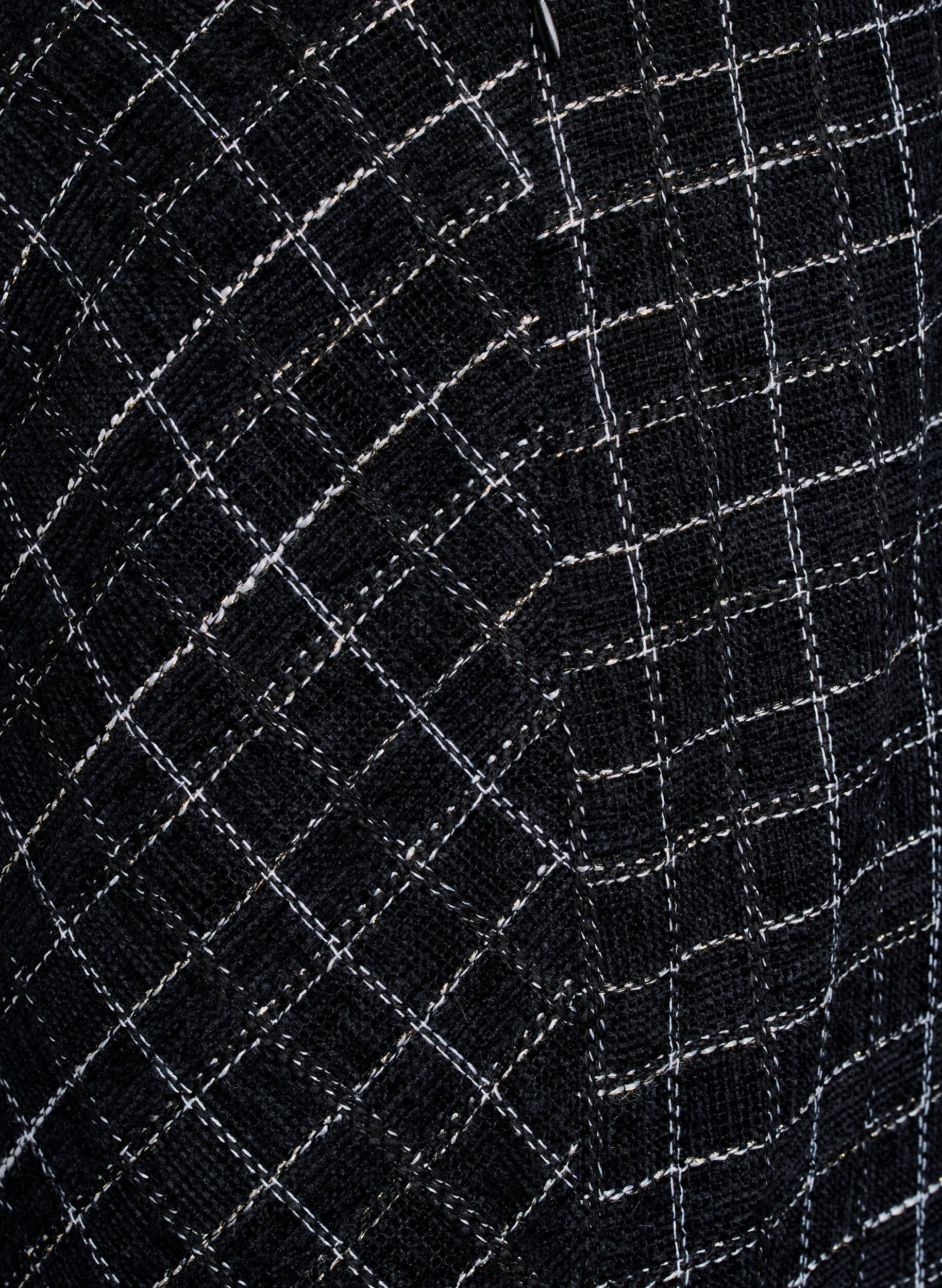 Zizzifashion Checked skirt, Black, Packshot image number 3