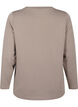 Modal blend blouse with a round neck, Beige, Packshot image number 1