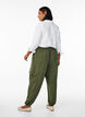 Harem trousers with cargo pockets and elasticated waist, Green, Model image number 1