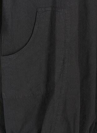 Sleeveless cotton dress, Black, Packshot image number 3