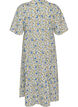 Cotton midi dress with floral print, Blue, Packshot image number 1