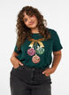 Christmas t-shirt in organic cotton, Green, Model image number 0