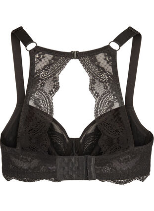 Figa bra with lace, Black, Packshot image number 1
