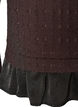 Structured blouse with ruffle hem, Brown, Packshot image number 3