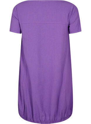 Short sleeve cotton dress, Deep Lavender, Packshot image number 1
