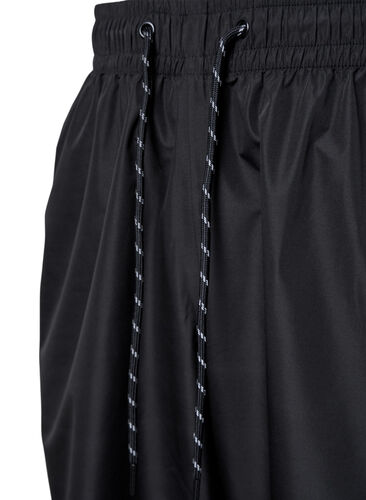 Rain pants with elastic and drawstring, Black, Packshot image number 2