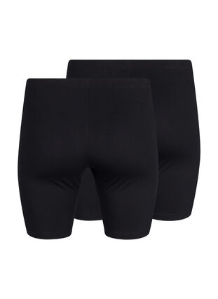 FLASH - 2 pack legging shorts, Black / Black, Packshot image number 1