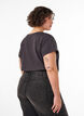 Cotton T-shirt with gold foil print, Dark Grey, Model image number 2