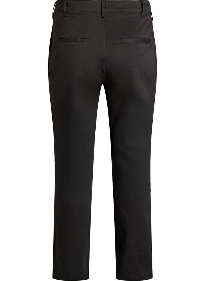 Cotton chinos, Black, Packshot image number 1