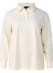 Long-sleeved polo shirt, Vanilla, Packshot image number 0