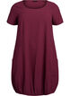 Short sleeve cotton dress, Dark Bordeaux, Packshot image number 0