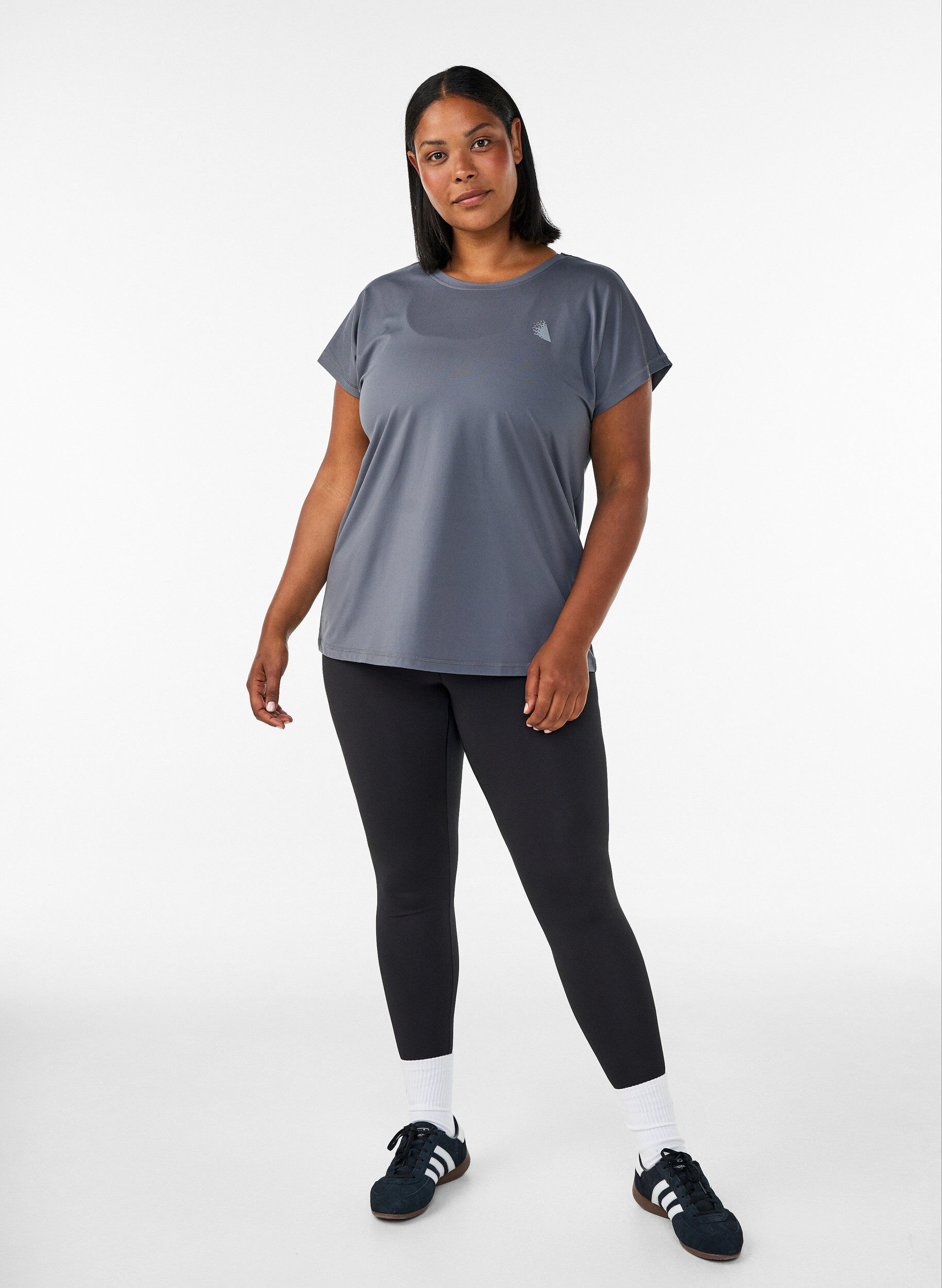 ZizzifashionSolid-coloured training T-shirt, Grey, Model image number 1