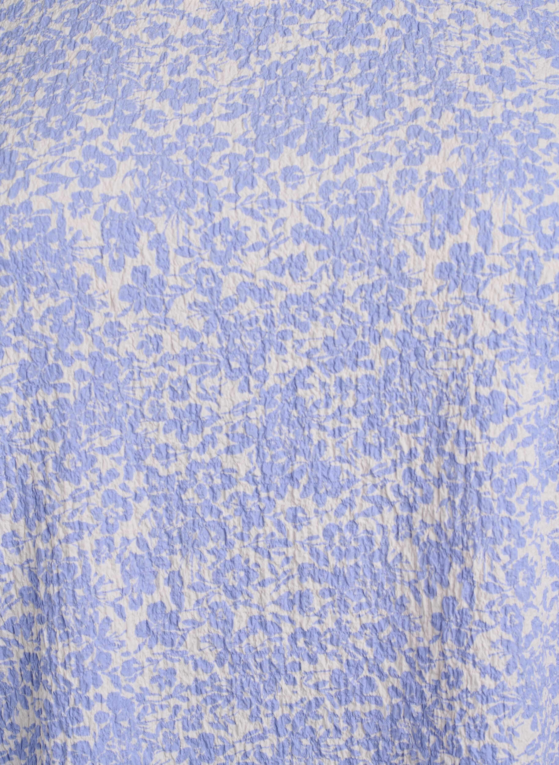 ZizzifashionShort-sleeved blouse with texture, Blue, Packshot image number 2