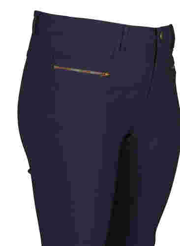 Close-fitting trousers with zip details, Night Sky, Packshot image number 2