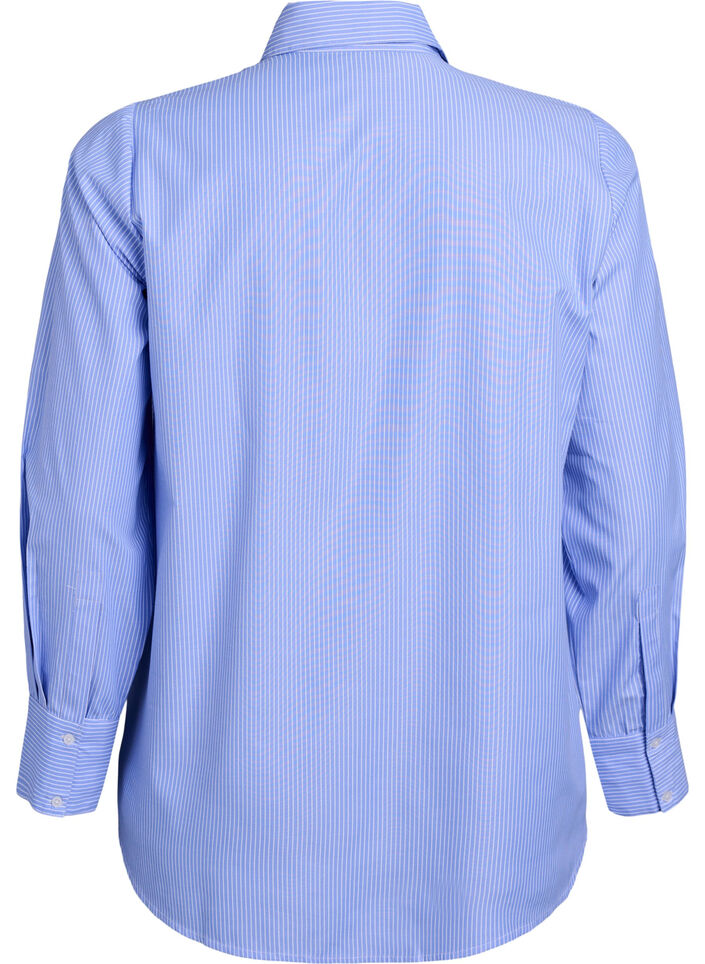 Shirt with stripes and studs, Blue, Packshot image number 1