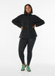 Fleece jacket with pockets, Black, Model image number 1