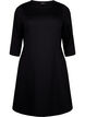 A-shaped dress with 3/4 sleeves, Black, Packshot image number 0