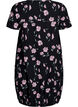 Short-sleeved, printed cotton dress, Black, Packshot image number 1