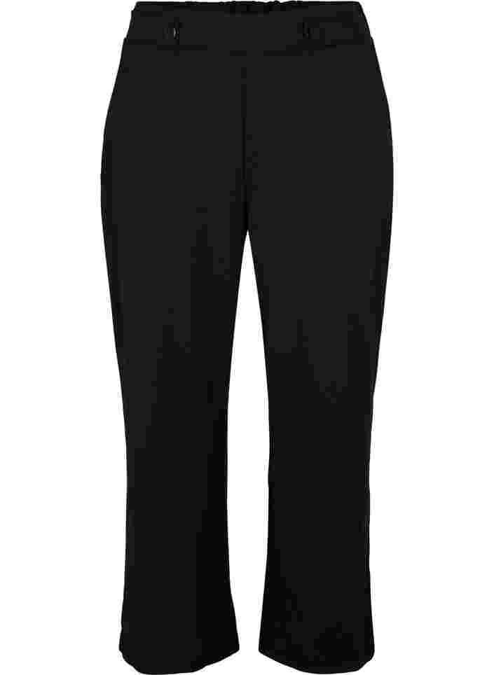 Loose trousers with pockets, Black, Packshot
