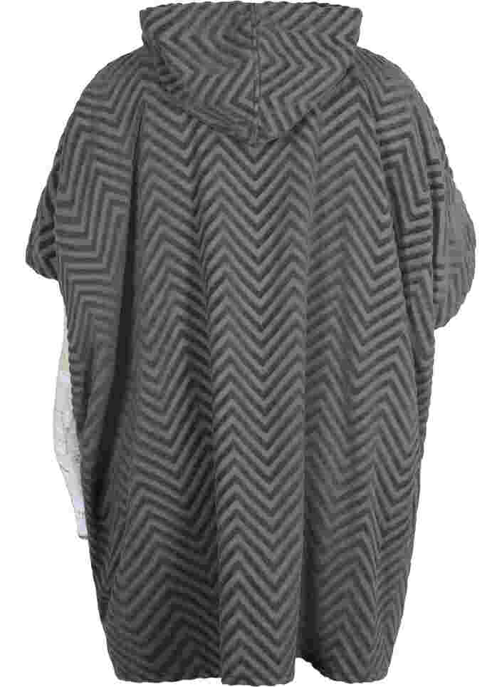 Beach poncho in cotton, Grey, Packshot image number 1