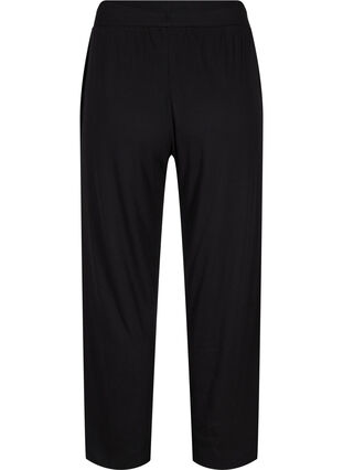 Loose trousers in a cotton blend, Black, Packshot image number 1
