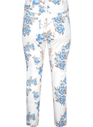 Super slim Amy jeans with a floral print, White B.AOP, Packshot image number 1