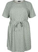 FLASH - Short sleeve dress with belt, Iceberg Green Dot, Packshot image number 0