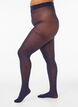 50 denier tights with a floral pattern, Blue, Model image number 0