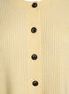 Rib knit cardigan with buttons, Yellow, Packshot image number 2