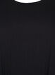 Cotton short-sleeved dress with a-line cut, Black, Packshot image number 2