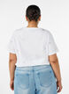 Organic cotton t-shirt with hearts, White, Model image number 2