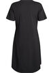 Cotton dress with twist detail, Black, Packshot image number 1