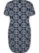 Dress with print and short sleeves, Blue, Packshot image number 1