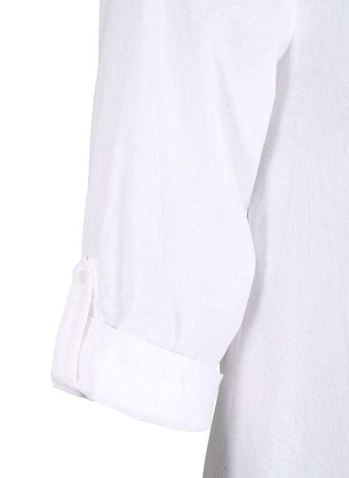 FLASH - Shirt with crochet detail, Bright White, Packshot image number 3