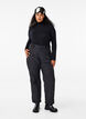 Ski trousers with pockets and adjustable waist, Black, Model image number 0