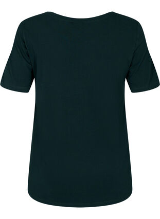 Basic plain cotton t-shirt, Scarab, Packshot image number 1