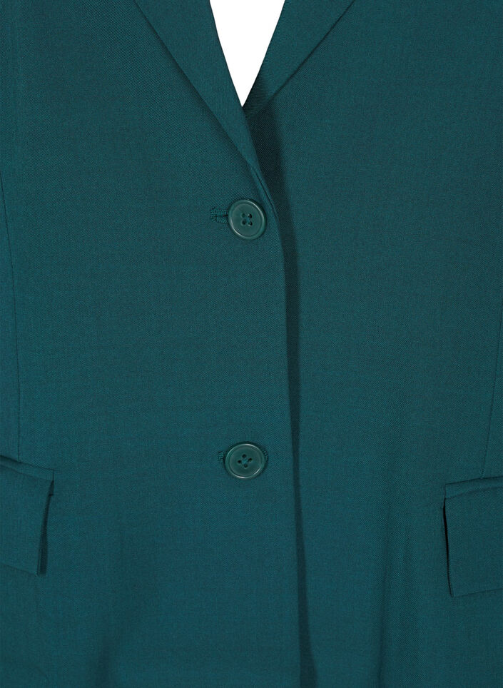 FLASH - Blazer with pockets and a slit, Green, Packshot image number 2