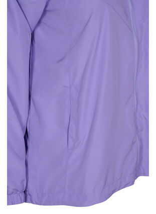 Short jacket with hood and adjustable bottom hem, Paisley Purple, Packshot image number 3
