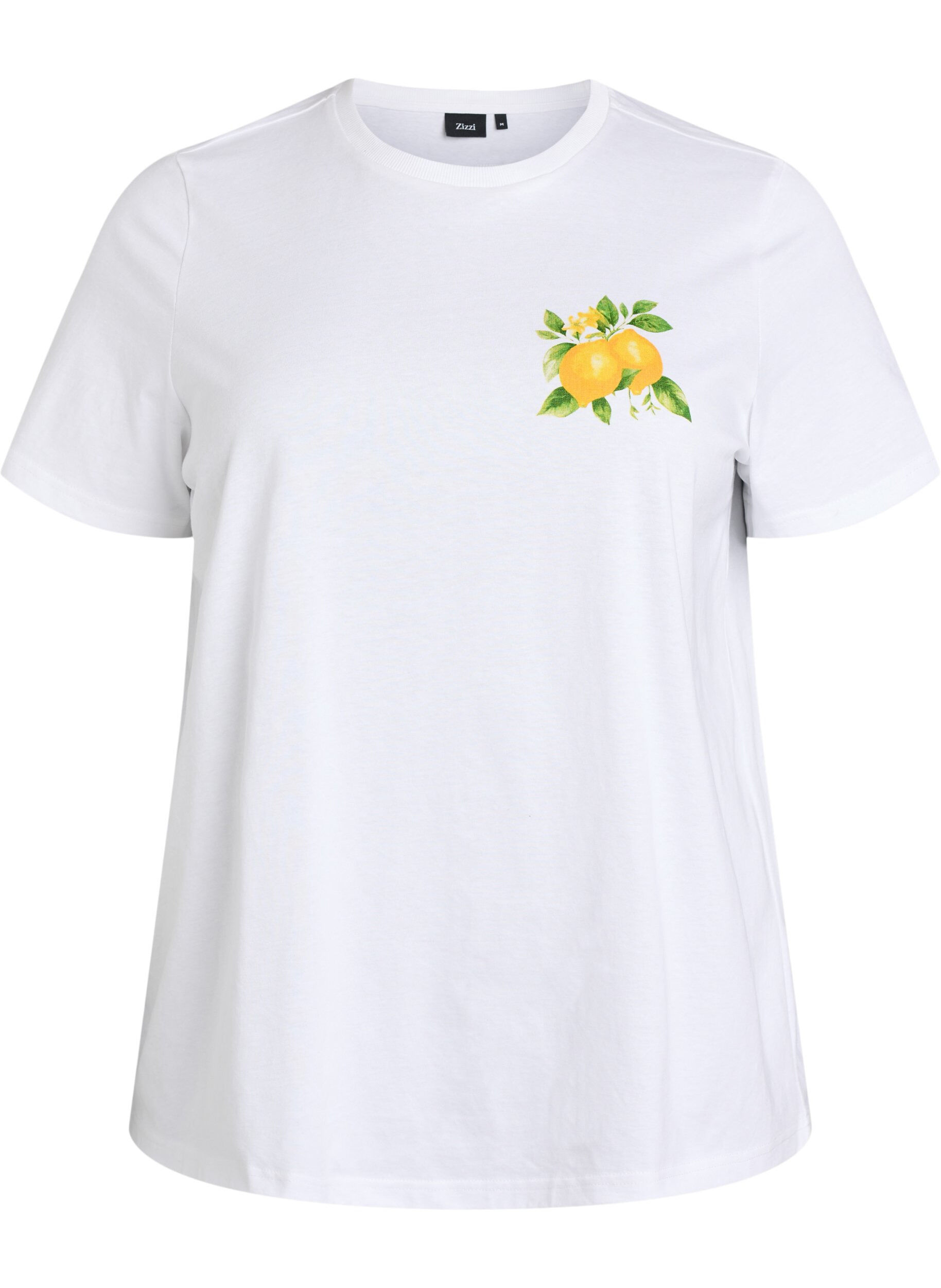 Organic cotton T-shirt with citrus print