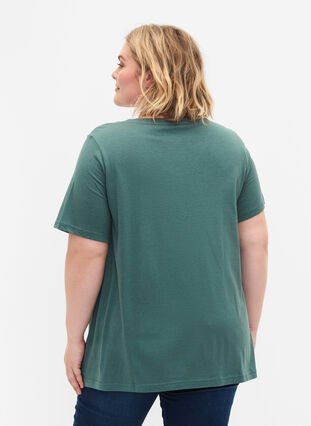 Short sleeve t-shirt with a-shape, Sea Pine, Model image number 1