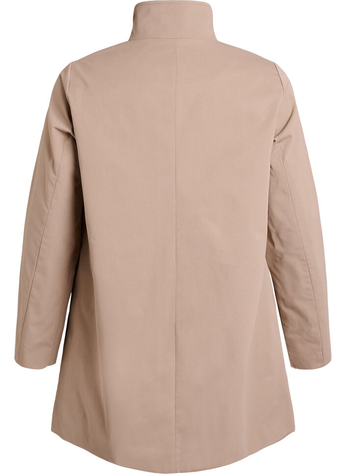 Water-repellent A-line spring jacket, Grey, Packshot image number 1