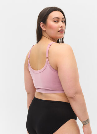 Seamless bra with lining, Mauve Shadows, Model image number 1