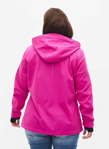 Sporty Softshell Jacket, Rose Violet, Model image number 1