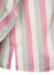 Striped satin shirt with collar, Rose Stripe, Packshot image number 4