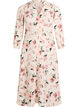 Midi dress with smock and decorative buttons, Beige, Packshot image number 0