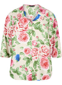 Floral shirt with 3/4 sleeves