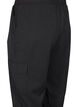 Trousers with cargo pockets and elasticated waist, Black, Packshot image number 3